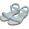 Kyle Elastic Suede Strap Leather Insole Sandals, Blue - Sandals - 2