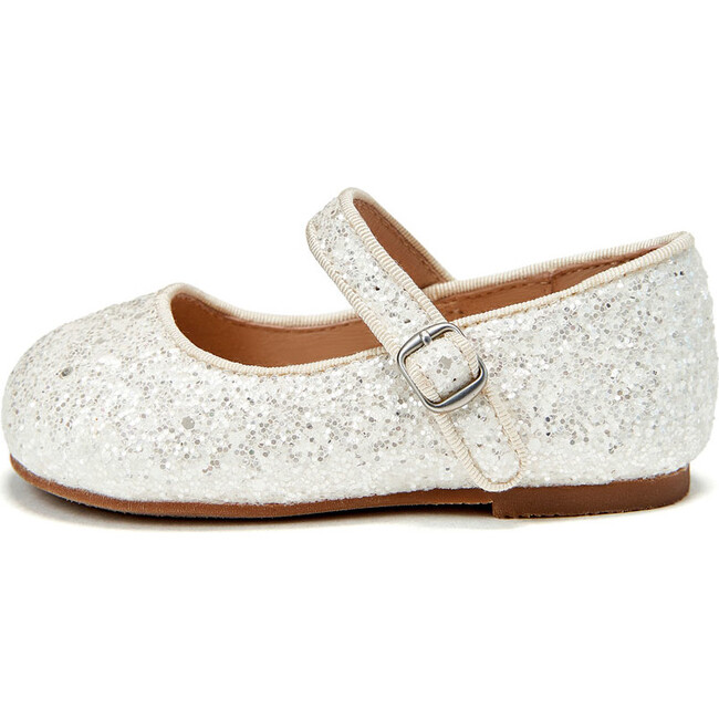 Eva Sparkling Glitter Party Shoes, White