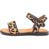 Simone Adjustable Ankle Strap Utility Leather Sandals, Animal Print - Sandals - 1 - thumbnail