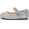 Eva Sparkling Glitter Party Shoes, Silver - Mary Janes - 1 - thumbnail