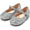 Eva Sparkling Glitter Party Shoes, Silver - Mary Janes - 2