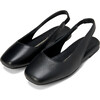 Ester Square Cap Toes Sling Back Sandals, Black Total - Sandals - 2