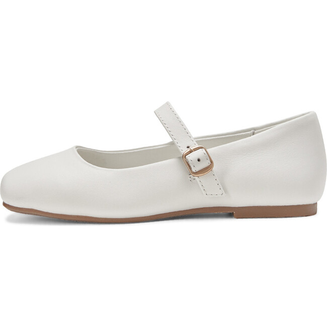 Mandy Rounded Square Toe Mary Janes, White Total