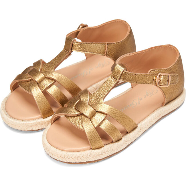 Patricia 2.0 Slim Leather Strap Sandals, Gold - Sandals - 2