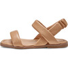 Anouk Square Toe Elastic Slingback Straps Sandals, Beige Total - Sandals - 1 - thumbnail