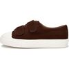 Jessie Double Velcro Strap Suede  Sneakers, Chocolate Total - Sneakers - 1 - thumbnail