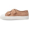 Jessie Double Velcro Strap Suede  Sneakers, Beige Total - Sneakers - 1 - thumbnail