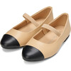 Bebe Leather 3.0 Pointed Toe Ballet Flats, Beige And Black Total - Flats - 2 - thumbnail
