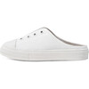 Alex 2.0 Backless Round Toe Canvas Sneakers, White Total - Sneakers - 1 - thumbnail