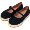 Hailey Milk Raffia Mid-Soles Suede Espadrilles, Black Total - Mary Janes - 2
