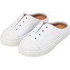Alex 2.0 Backless Round Toe Canvas Sneakers, White Total - Sneakers - 2