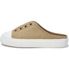 Alex 2.0 Backless Round Toe Canvas Sneakers, Beige Total - Sneakers - 1 - thumbnail