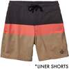 Men's Triple Scoop Liner Boardshorts, Mocha - Swim Trunks - 1 - thumbnail