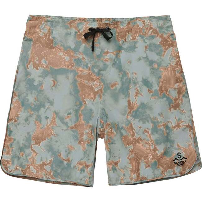 Men's Sea Abyss Print Boardshorts, Turquoise