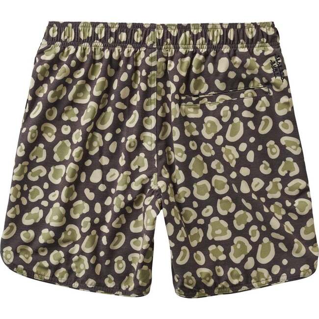 Men's Calico Crab Print Boardshorts, Charcoal - Swim Trunks - 3