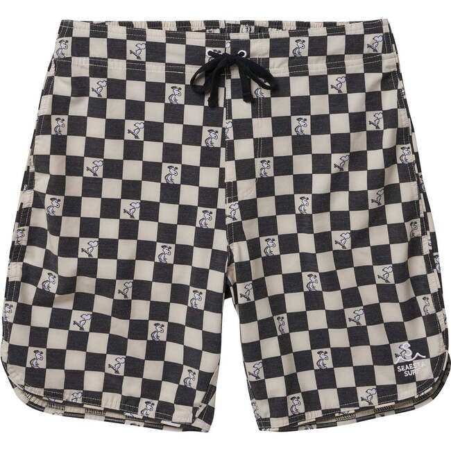 Men's Seaesta Surf X Peanuts Boardshorts Strand, Checkerboard - Swim Trunks - 3