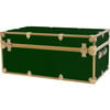 Embossed Vinyl Trunk Large, Forest Green With Antique Brass Trim - Storage - 5