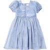 Natalia Girls Dress, Blue - Dresses - 1 - thumbnail