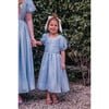 Natalia Girls Dress, Blue - Dresses - 2