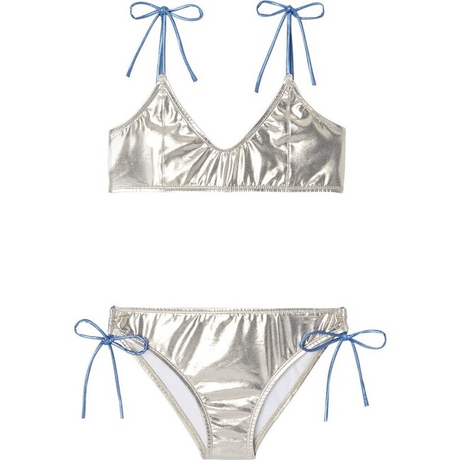 Sorbet 2-Piece Swimsuit, Silver Iridescent - Two Pieces - 1