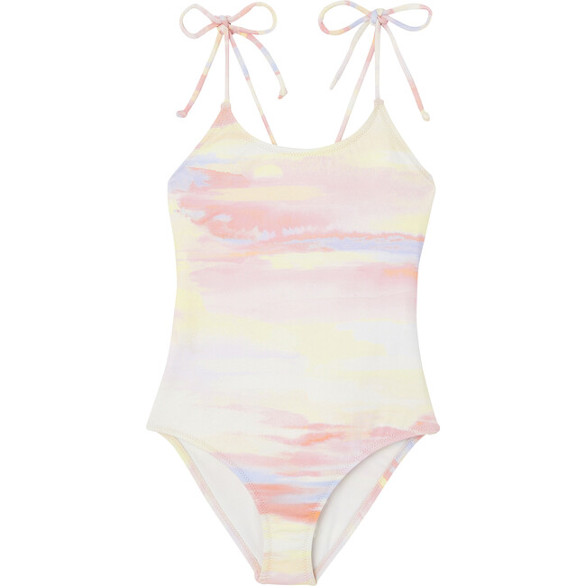 Moorea One-Piece Swimsuit, Pastel Multicolors