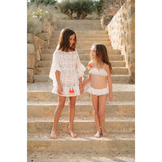 Pic Nic Floral Print 2-Piece Swimsuit, Multicolors - Two Pieces - 2