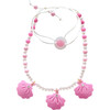 Seashells Pink Beaded Necklace - Necklaces - 1 - thumbnail