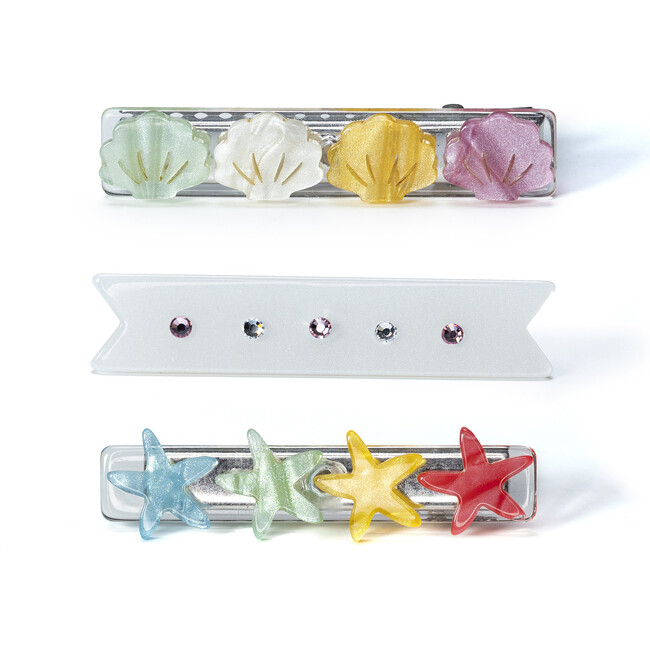 Seashells Pearlized Alligator Clip - Hair Accessories - 1