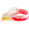 Fruit Salad Red Checkered Bangle - Bracelets - 1 - thumbnail