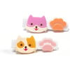 Cute Kitty Pink Mustard Alligator Clip - Hair Accessories - 1 - thumbnail