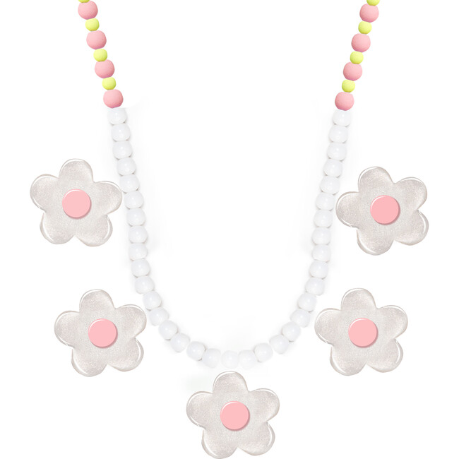 Multi Flower Beaded Necklace - Necklaces - 1