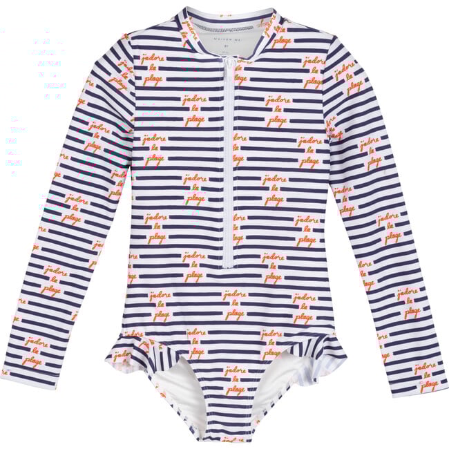 Sadie Rashguard Swimsuit, J'adore La Plage