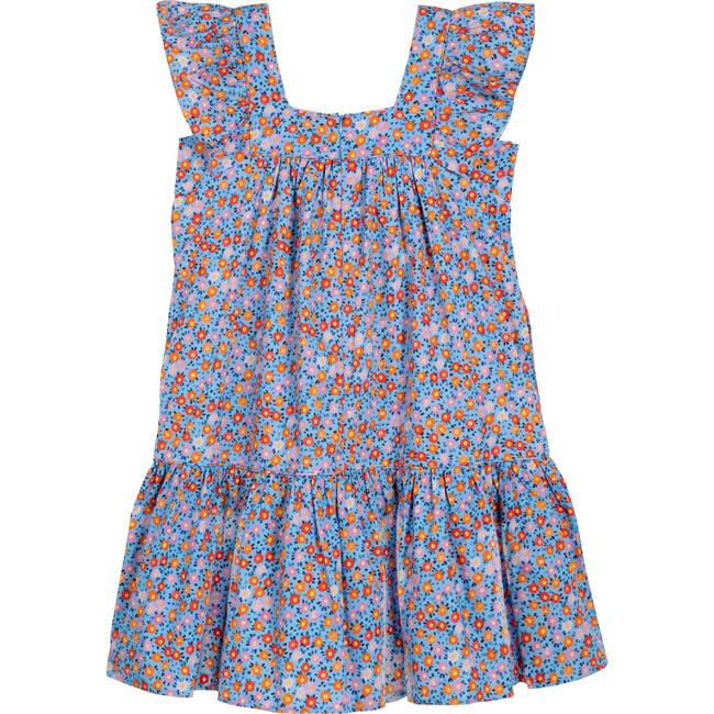 Women's Marmee Dress, Tranquil Blue Floral - Dresses - 2
