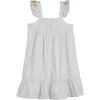 Karis Embroidered Sundress, Navy Pin Dot - Dresses - 2