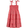 Brianna Dress, Vintage Pink & Paprika Gingham - Dresses - 1 - thumbnail