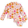 Baby Sloane Bikini Bottom & Rashguard Swimsuit Set, Confetti Floral - Two Pieces - 1 - thumbnail