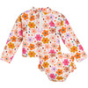 Baby Sloane Bikini Bottom & Rashguard Swimsuit Set, Confetti Floral - Two Pieces - 2 - thumbnail