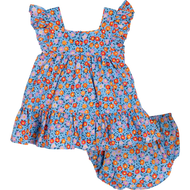 Baby Jo Dress, Tranquil Blue Floral - Dresses - 2
