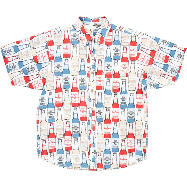 Mens Jack Short Sleeve Print Shirt, Soda Pop