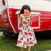 Sierra Smocked Back Ruffle Print Dress, Slice Of Summer - Dresses - 2