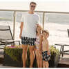 Velcro Back Pocket Swim Trunk, Navy Soft Serve - Swim Trunks - 2