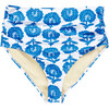 Women's Courtney High Waist Swim Bottom, Blue Flower Bud - Two Pieces - 1 - thumbnail