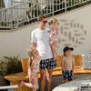 Mens Velcro Back Pocket Swim Trunk, Navy Soft Serve - Swim Trunks - 4