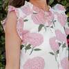 Women's Kalani Tiered Ruffle Dress, Pink Hydrangeas - Dresses - 2 - thumbnail