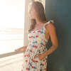 Women's Liv Ruffle Shoulder Strap Print Dress, Soda Pop - Dresses - 3