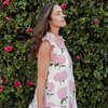 Women's Kalani Tiered Ruffle Dress, Pink Hydrangeas - Dresses - 3