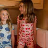 Bamboo Short Sleeve Pajama Set, Pink Cherries - Pajamas - 2