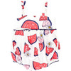 Baby Girls Sierra Ruffle Print Bubble, Slice Of Summer - Onesies - 1 - thumbnail