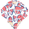 Arden 3/4 Zipper Front Long Sleeve Print Suit, Watermelon Puzzle - One Pieces - 1 - thumbnail