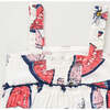 Baby Girls Sierra Ruffle Print Bubble, Slice Of Summer - Onesies - 4